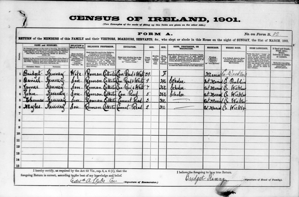 1901CensusBackStArklow